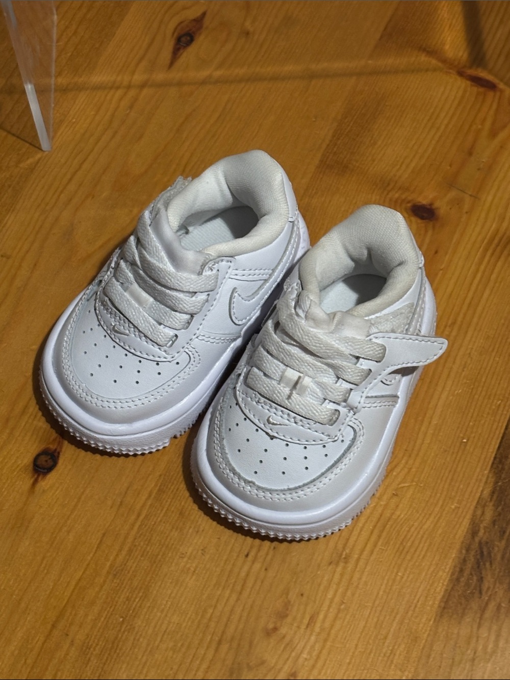 Nike Kids White Athletic Sneakers - Classic Casual Shoes 2C